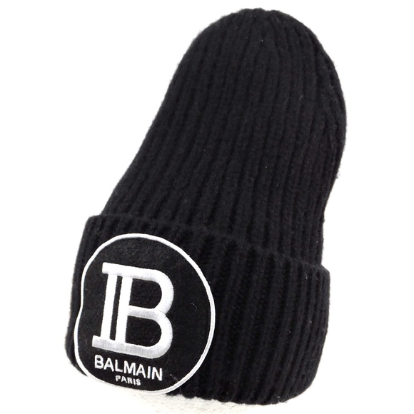 Balmain Accessories - ⚜BALMAIN⚜BLACK WOOL WINTER HAT